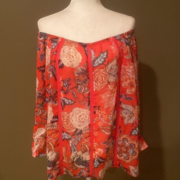 Sara Michelle Floral Top Size XL - Picture 4 of 12